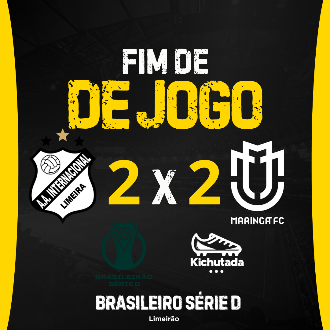 Maringá FC fica no empate após abrir 2x0 em Limeira-SP