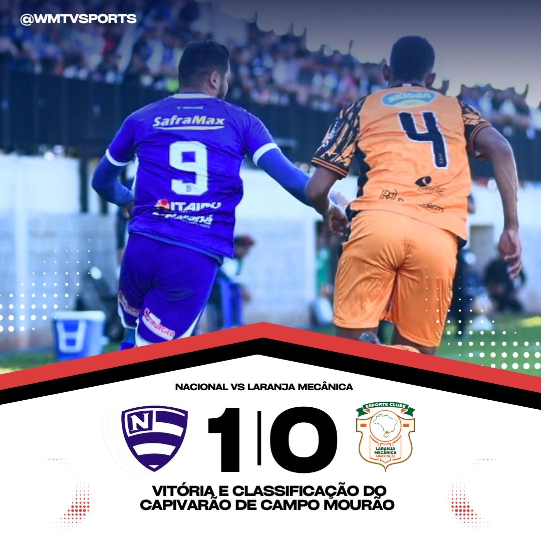 Nacional vence e se classifica no Paranaense Série B