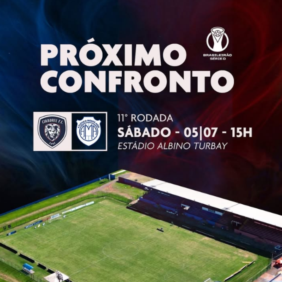 Cianorte Recebe Monte Azul Pelo Brasileirão da Série D